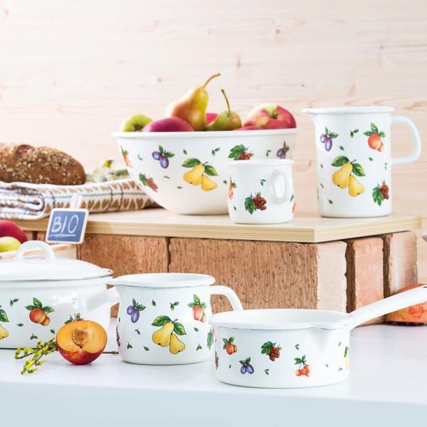 Riess Stielkasserolle mit großem Ausguss, Country Fruit Garden